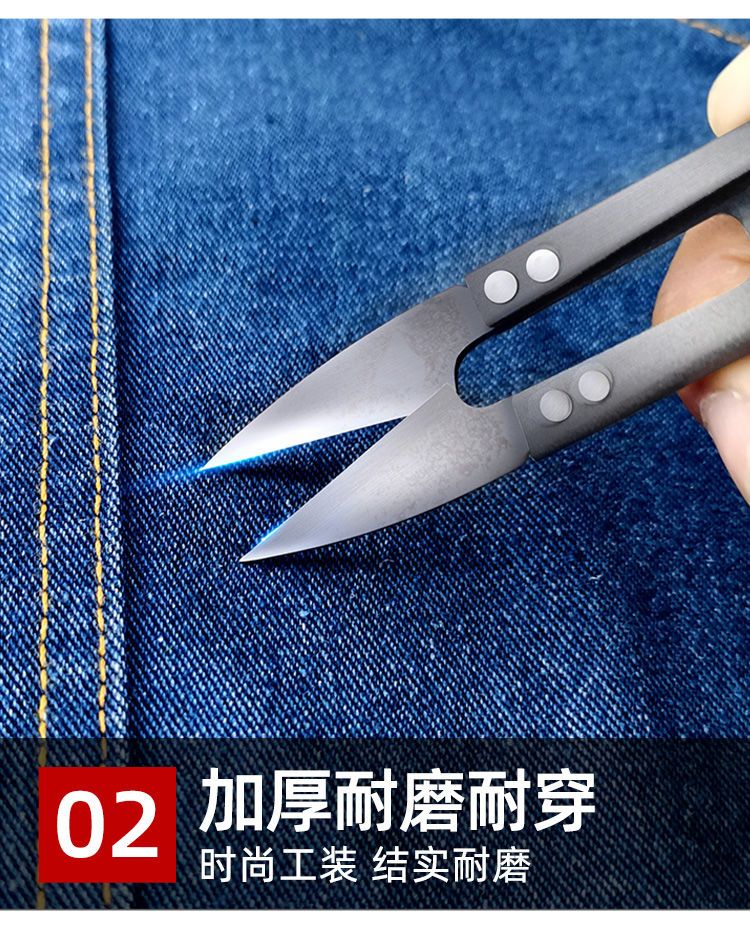 NZ023C 電焊牛仔工作服套裝男焊工加厚防燙耐磨建筑工汽修勞保工作服褲子(圖4)