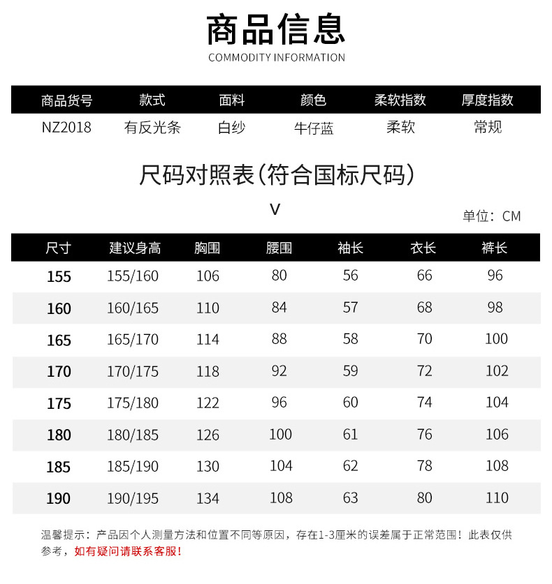 NZ2018 牛仔工作服套裝男春秋加厚燒電焊工阻燃防燙純棉二保焊雙層勞保服(圖5)