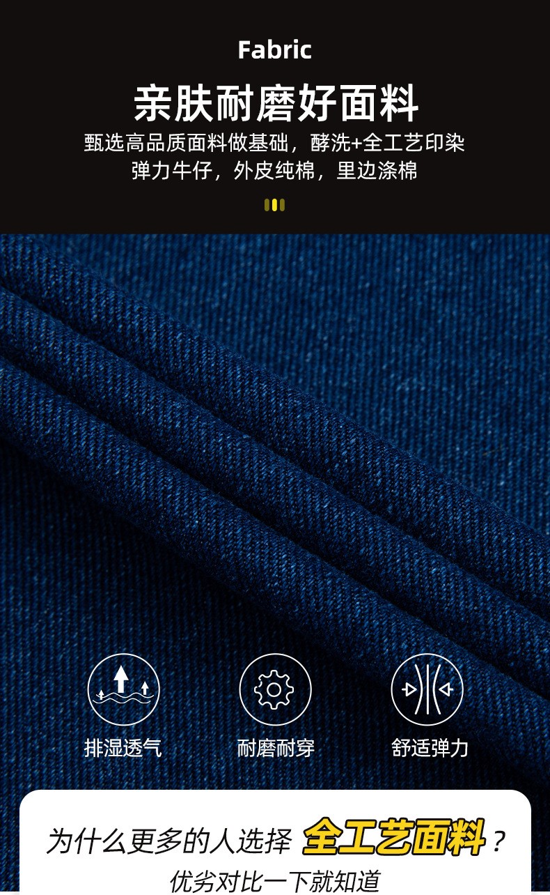 NZ2021 彈力牛仔透氣耐磨工作服套裝男電焊工機修防燙勞保服定制可印繡字(圖3)