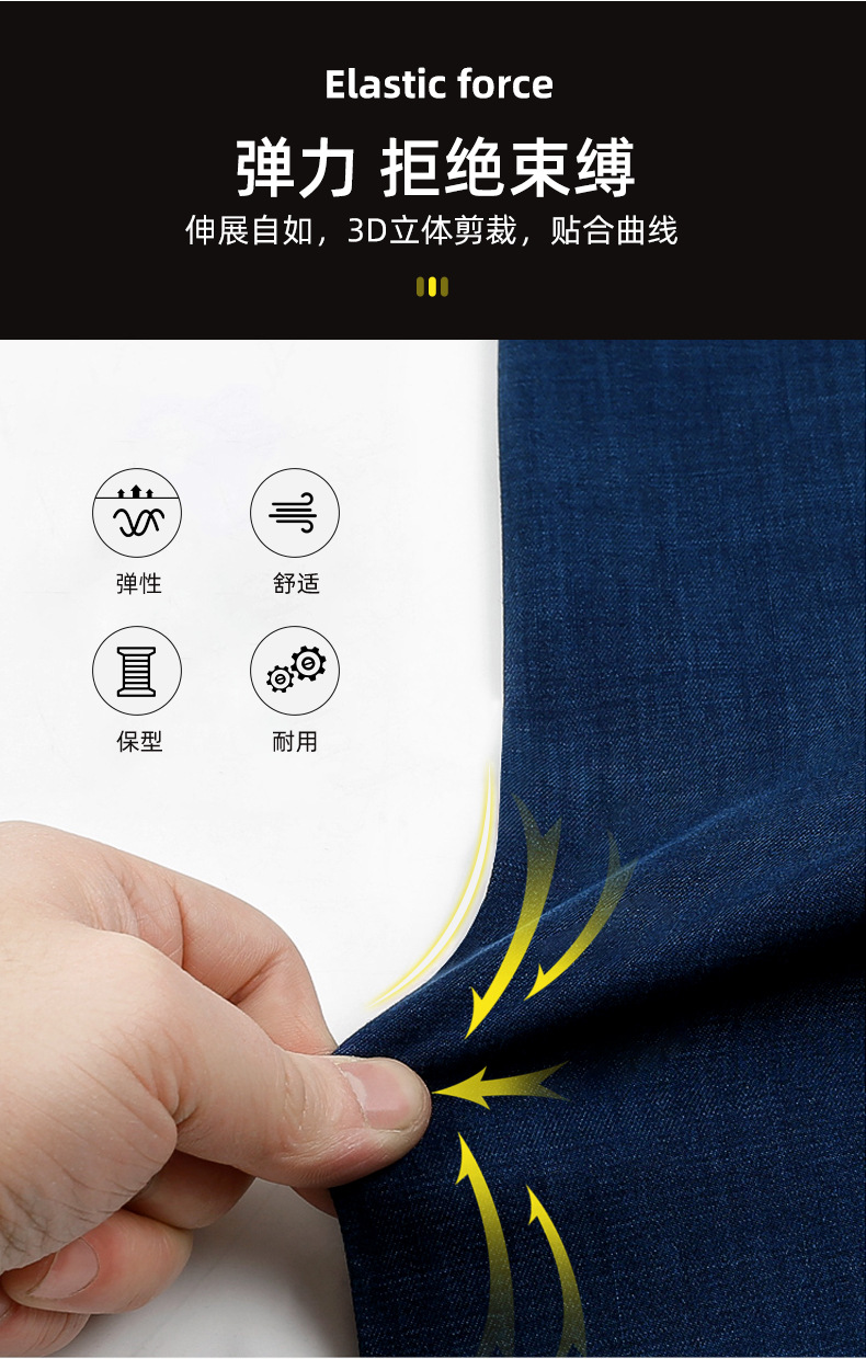 NZ2021 彈力牛仔透氣耐磨工作服套裝男電焊工機修防燙勞保服定制可印繡字(圖5)