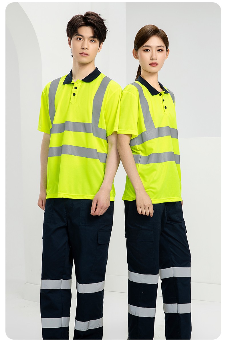 SG2120D 夏季速干工作服加油站汽修POLO文化衫拼色薄款透氣印LOGO工裝(圖13)