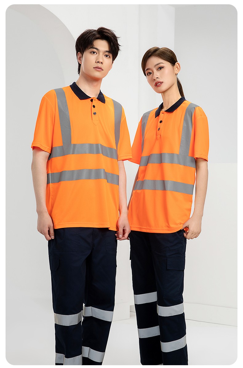 SG2120D 夏季速干工作服加油站汽修POLO文化衫拼色薄款透氣印LOGO工裝(圖19)