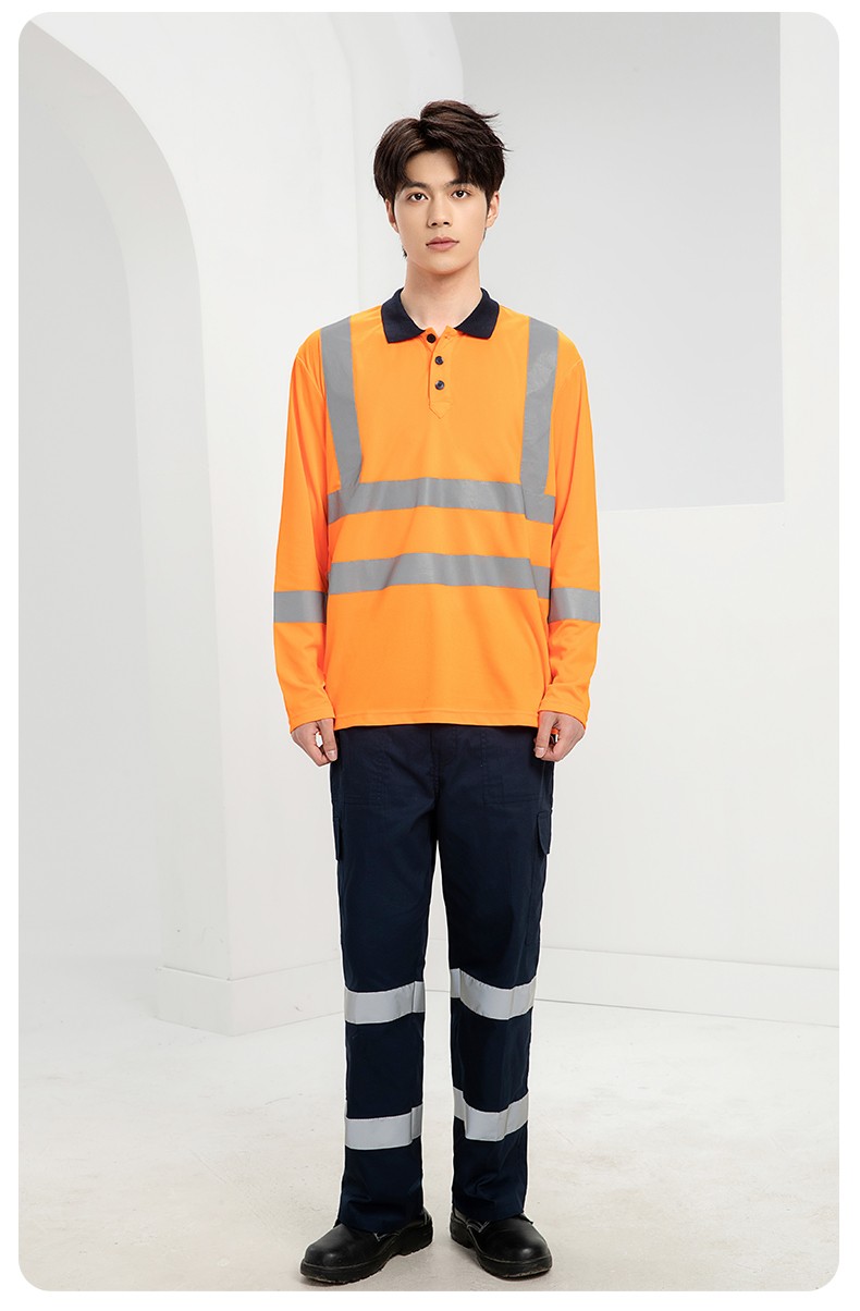SG2120D 夏季速干工作服加油站汽修POLO文化衫拼色薄款透氣印LOGO工裝(圖22)
