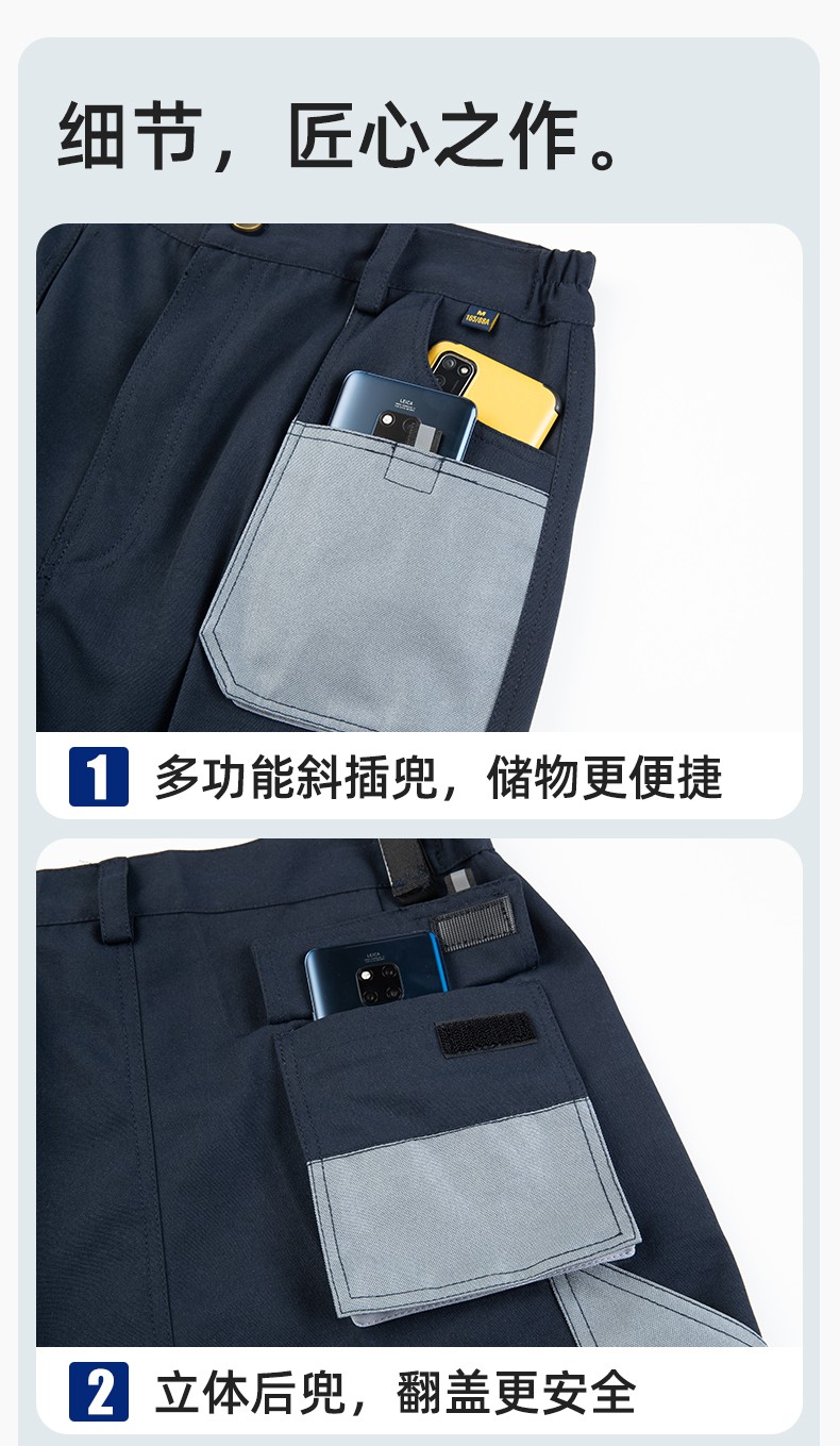 WF288 跨境勞保工裝褲男耐磨多口袋大兜多兜工作褲汽修電工外貿(mào)出口褲子(圖7)