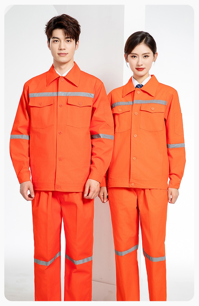 QM171 海源煤礦井下勞保工作服套裝男全棉純棉反光條電焊工廠勞保服(圖12)