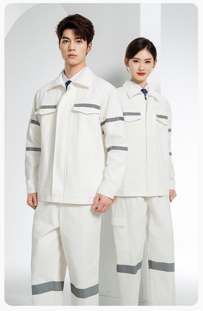 QM20137 純棉中海油勞保工作服套裝男女褲子加厚防燙耐磨耐臟電焊專用(圖17)