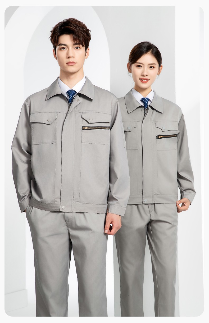 JC-060 春秋防靜電勞保工作服套裝男反光條電子化工廠服車間電工服工作服定制(圖14)