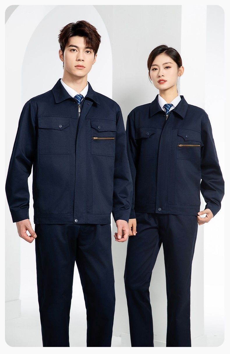 JC-060 春秋防靜電勞保工作服套裝男反光條電子化工廠服車間電工服工作服定制(圖18)