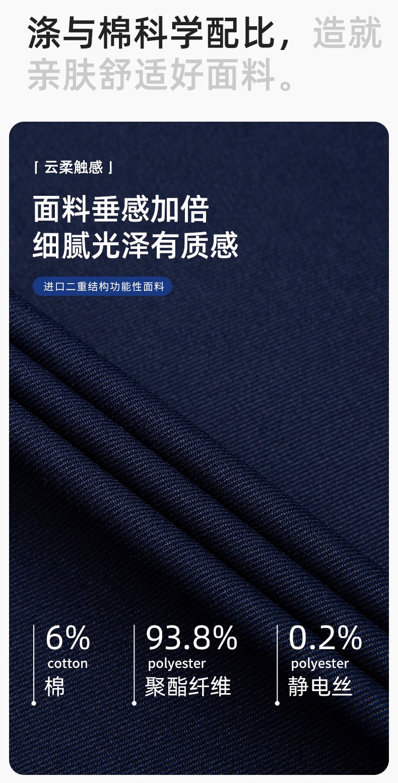 LJ-68003 滌棉防靜電工作服套裝男汽修車間工廠電焊服廠服反光條工裝勞保服(圖3)