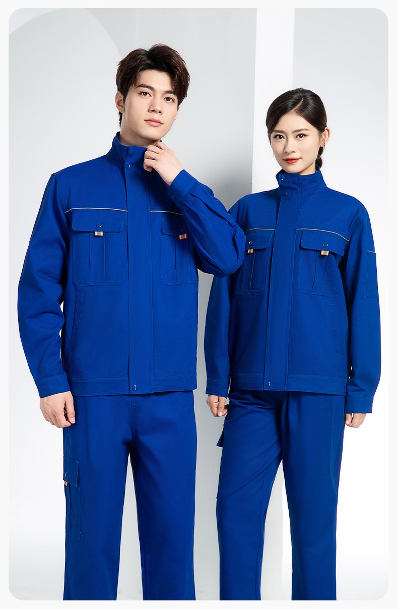 BF-802 春秋純棉反光條勞保工作服套裝耐磨防燙電焊干活工裝定制(圖15)