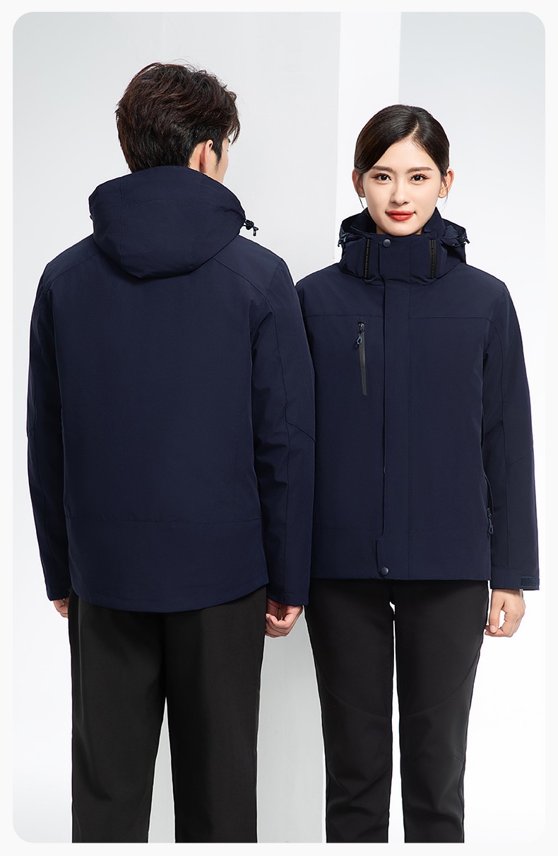 RH-60967 冬季三合一羽絨內膽沖鋒衣防風防雨保暖鎖溫登山騎行服定制(圖20)