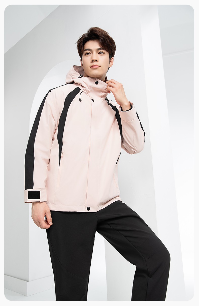 SL-9597 冬季工作服沖鋒衣加絨保暖工裝可拆卸印字定制學校公司超市外套(圖16)