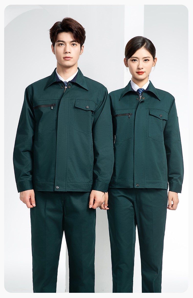 DM8051 長袖秋冬加厚工作服定制印字男耐磨外套加厚冬季帶里襯勞保服上衣(圖15)