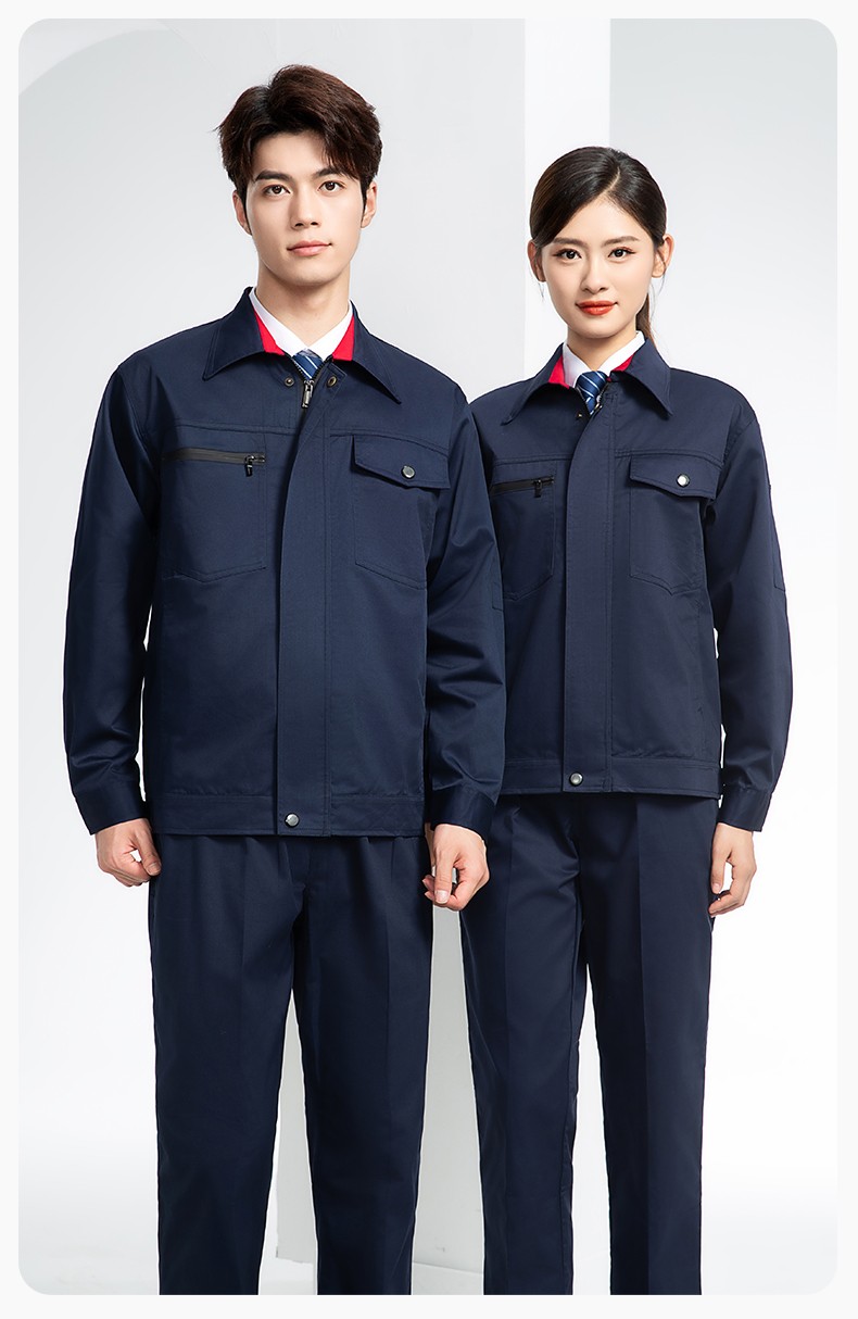 DM8051 長袖秋冬加厚工作服定制印字男耐磨外套加厚冬季帶里襯勞保服上衣(圖16)