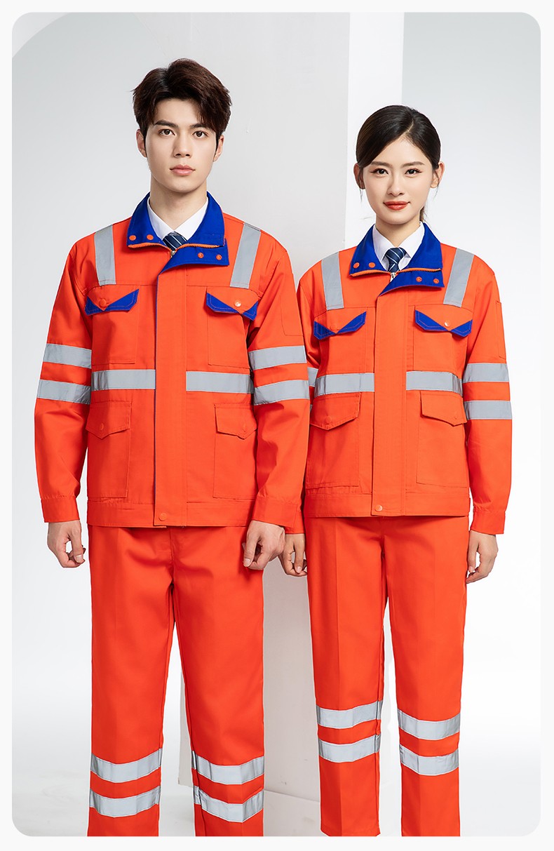 DM20148 反光條工作服套裝男路政環衛園林綠化養護保潔道路救援反光勞保服(圖12)