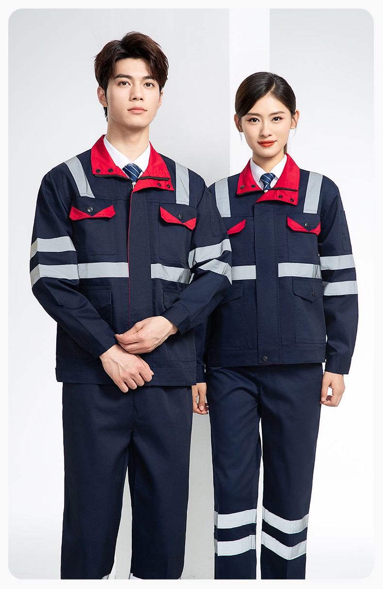 DM20148 反光條工作服套裝男路政環衛園林綠化養護保潔道路救援反光勞保服(圖13)