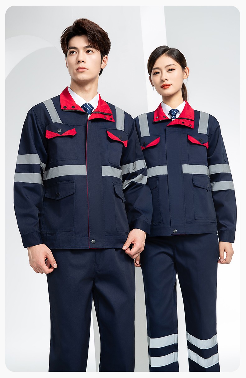 DM20148 反光條工作服套裝男路政環衛園林綠化養護保潔道路救援反光勞保服(圖14)