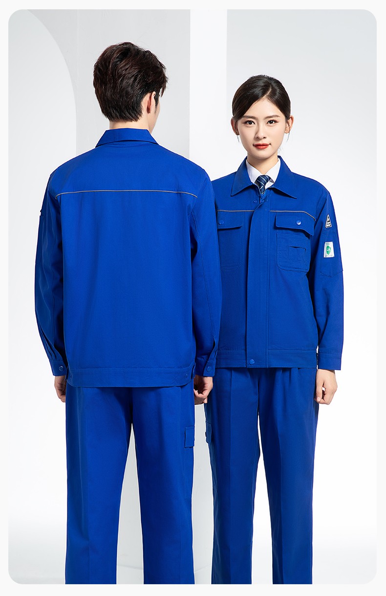 FJD8099 春秋純棉防靜電工作服套裝定制電網(wǎng)化工廠汽修車間耐磨反光勞保服(圖22)