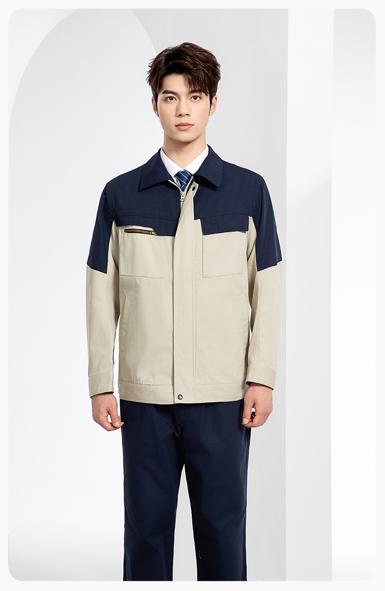 JC-3D03 春秋勞保工作服套裝防撕裂耐磨建筑工地干活工裝定制(圖13)