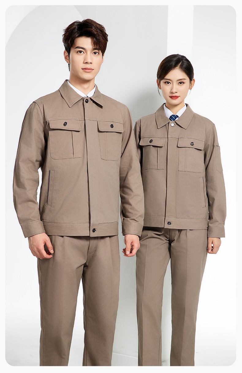 RD-8506 春秋純棉雙層帶網布耐磨透氣電焊工地干活工裝定制(圖12)