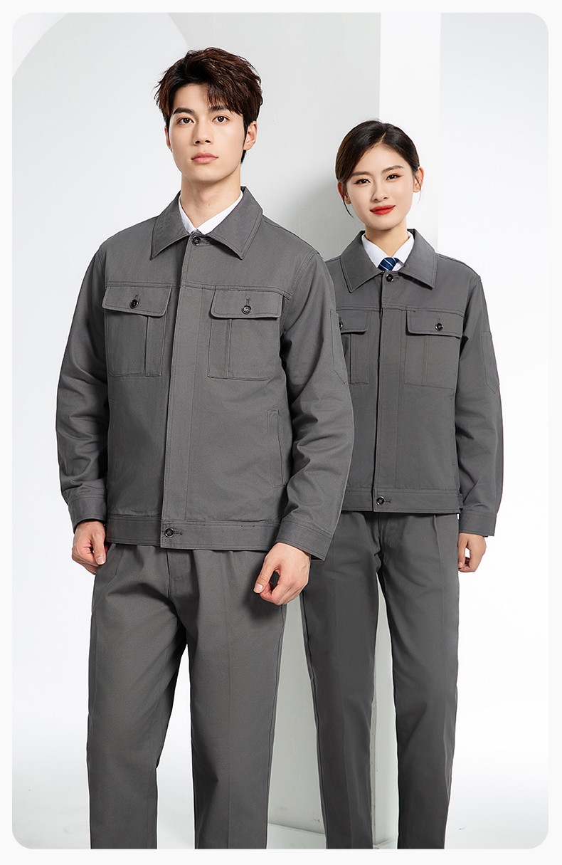 RD-8506 春秋純棉雙層帶網布耐磨透氣電焊工地干活工裝定制(圖15)