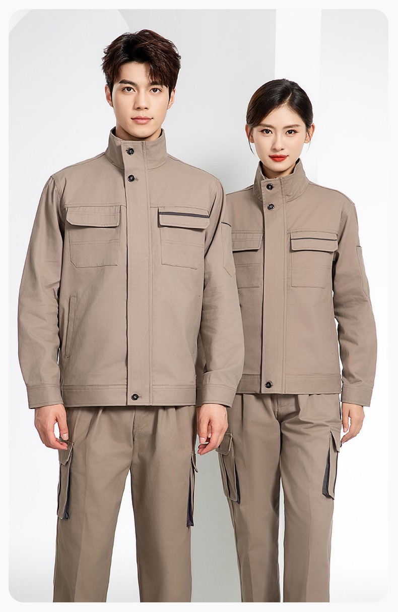 RD-507 純棉電焊工作服套裝男秋冬長袖工裝耐磨車間全棉工程服高端勞保服(圖15)