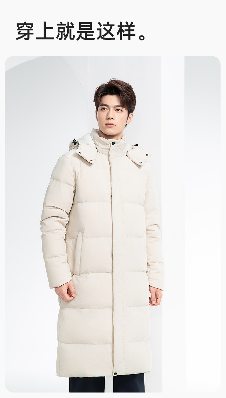 RH-6015 高端羽絨服工作服定制秋冬季中長款加絨加厚棉服銀行前臺長款外套(圖13)