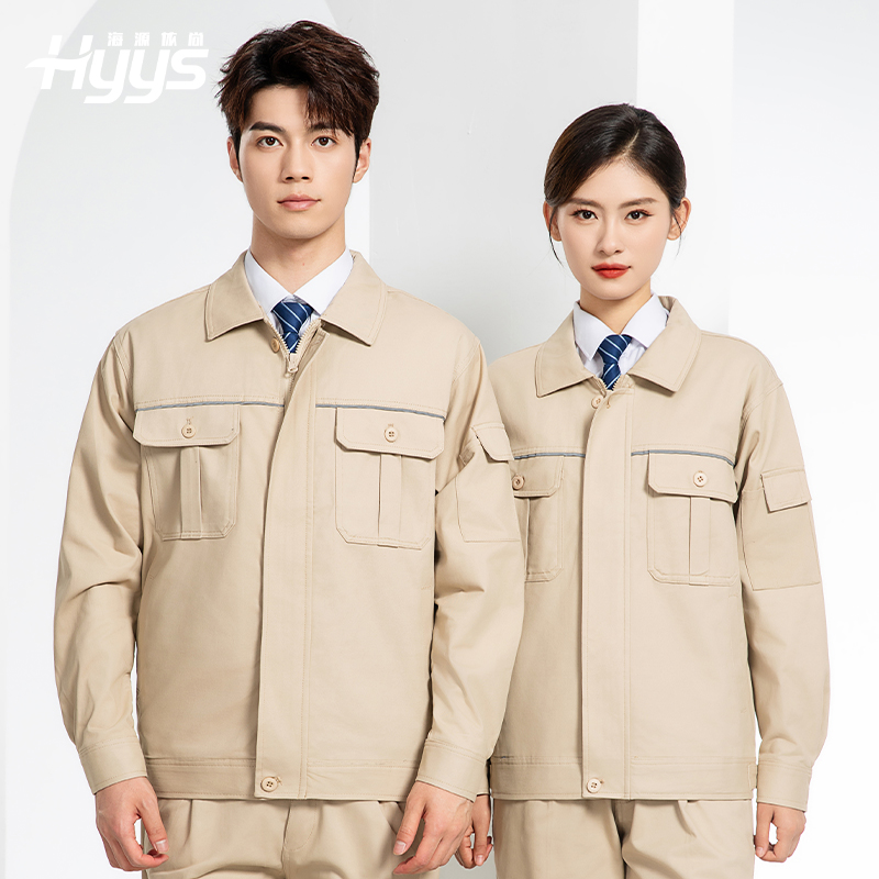 RD-608JS 秋冬電網純棉工作服套裝定制男電焊電工勞保電力服耐磨加厚印繡字