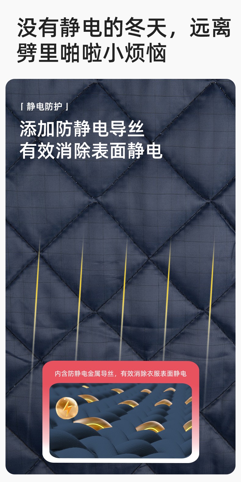 LW-9983  防靜電秋冬工程棉馬甲工裝團體廣告志愿者義工馬夾背心工作服定制(圖5)