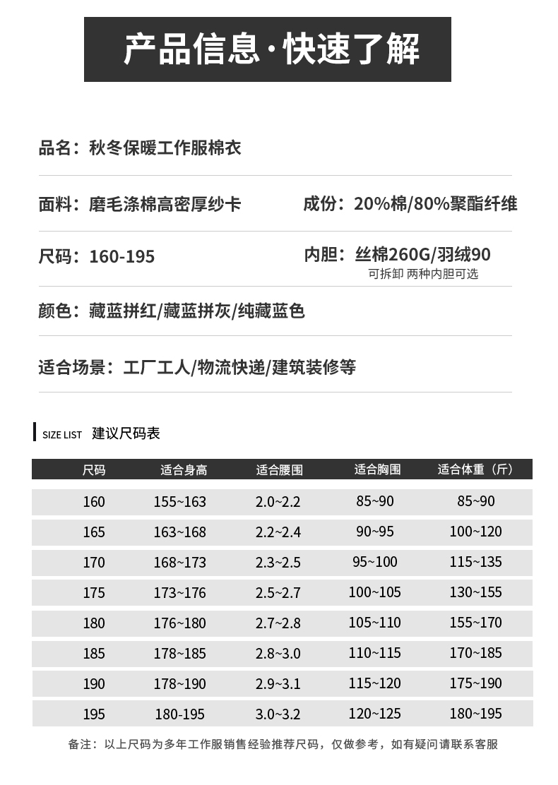 LW-8869Y 冬季羽絨內膽工作服棉服定制工廠車間戶外男保溫反光條保暖棉襖棉衣工作服(圖15)
