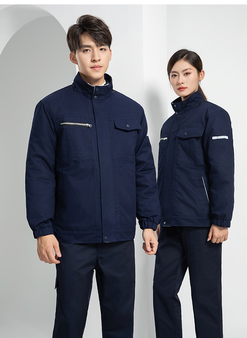 LW-8869Y 冬季羽絨內膽工作服棉服定制工廠車間戶外男保溫反光條保暖棉襖棉衣工作服(圖26)