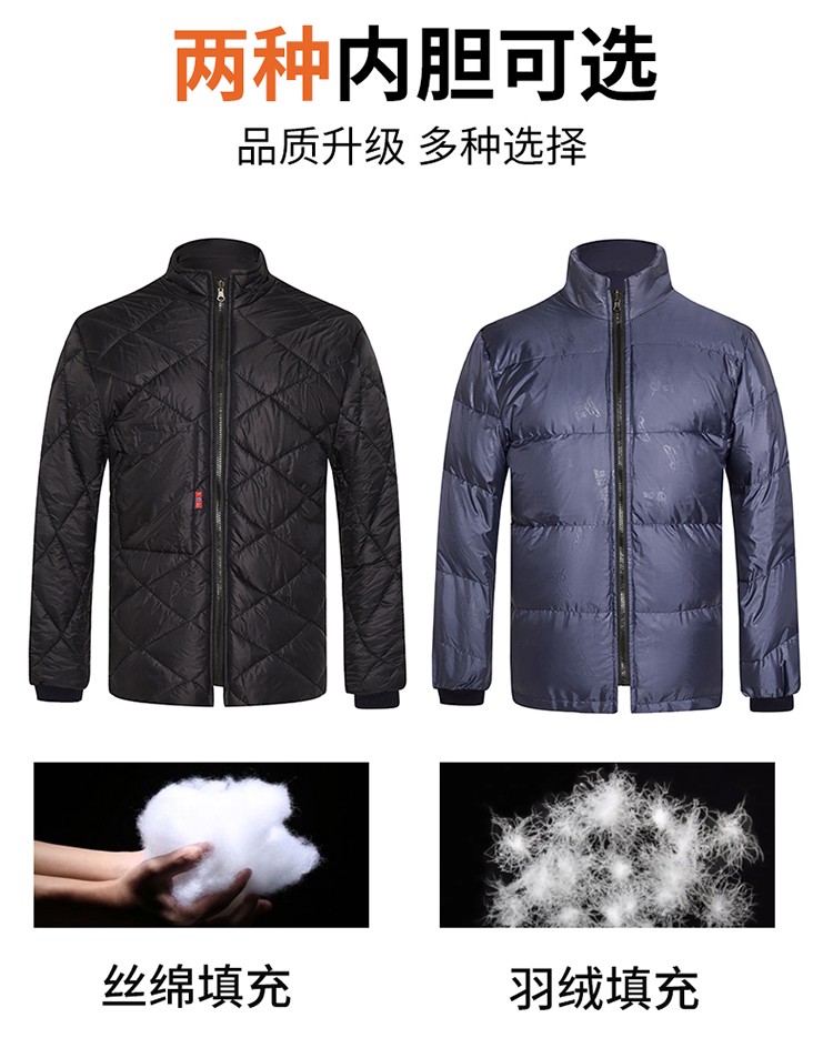 LW-8826 冬季可拆卸工作服棉襖工廠車間員工勞保服加絨加厚棉服工裝定制(圖7)