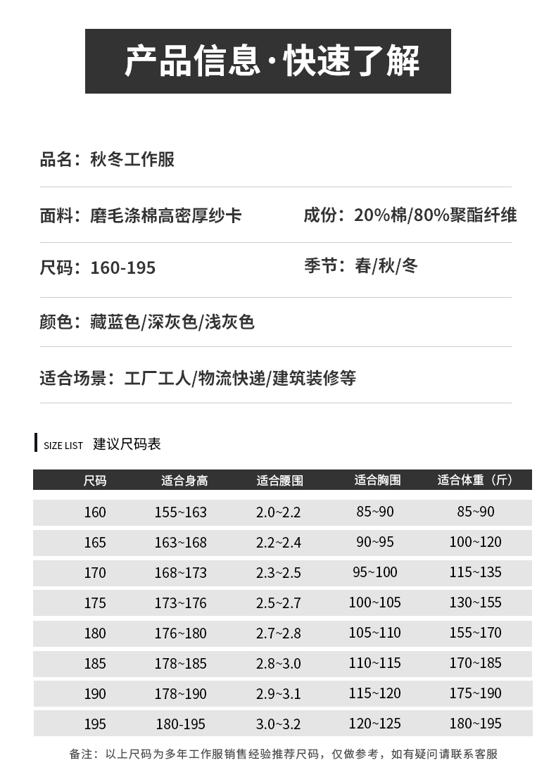 LW-8067 高端工作服套裝定制男春秋長袖車間工人夾克勞保服工裝上衣印繡字(圖13)