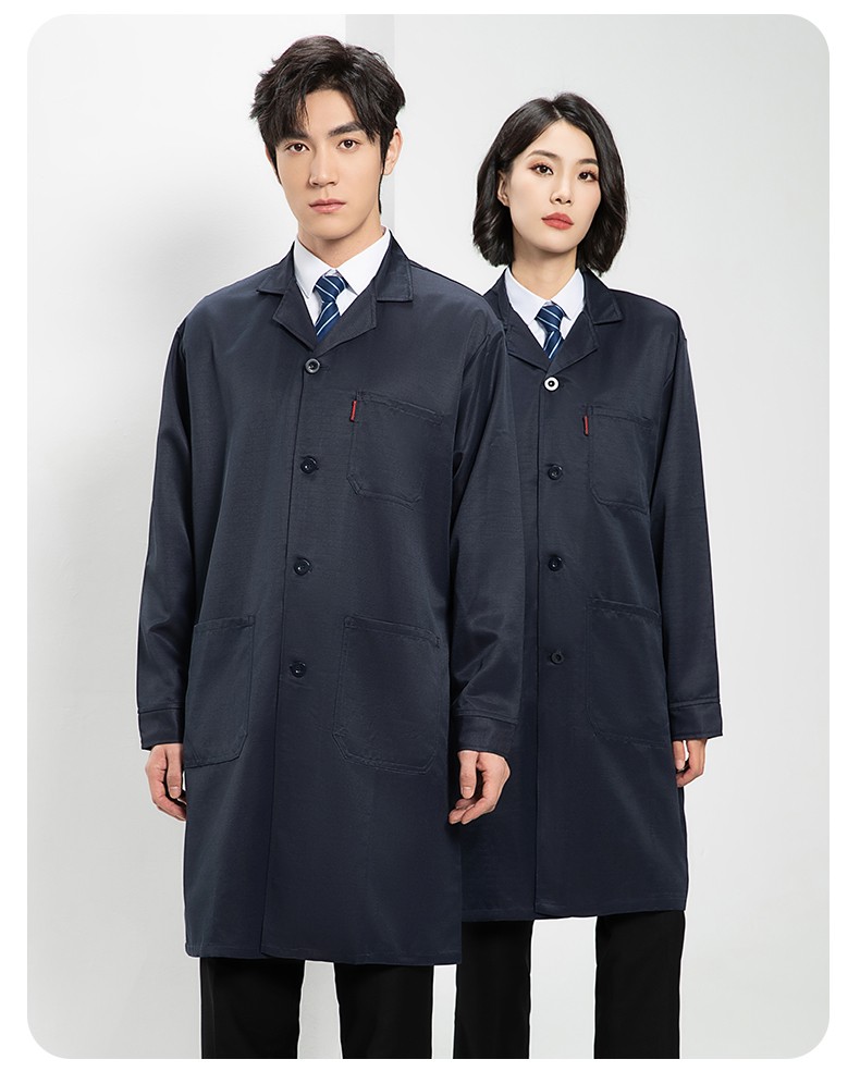 YJ-2305 防靜電大褂長袖工作服純色電子廠男女防塵食品廠防靜電大褂定制(圖19)