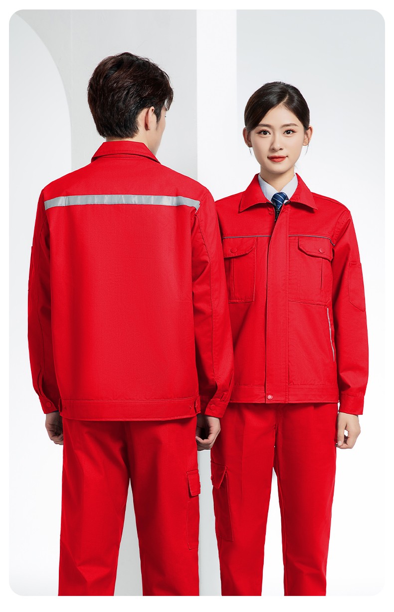 YM-092 春秋季工作服套裝定制男耐磨建筑工程工廠車間長(zhǎng)袖勞保服純色工裝(圖25)