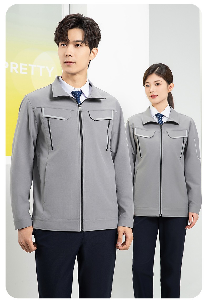 YJ-SK006 高端工作服套裝定制秋冬季工服電力工廠廠服工裝耐磨勞保工程服(圖15)