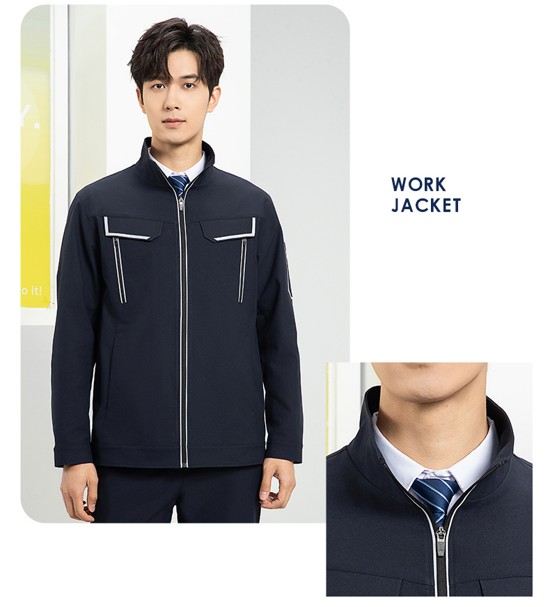 YJ-SK006 高端工作服套裝定制秋冬季工服電力工廠廠服工裝耐磨勞保工程服(圖19)