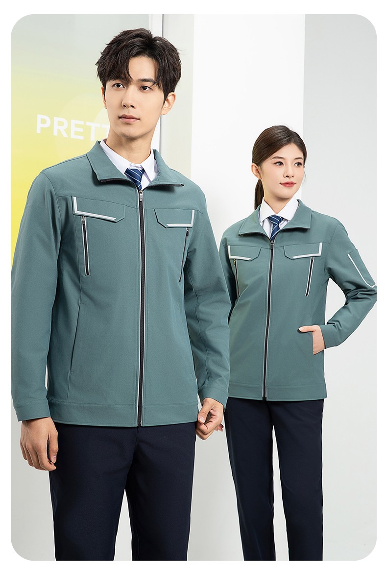 YJ-SK006 高端工作服套裝定制秋冬季工服電力工廠廠服工裝耐磨勞保工程服(圖27)
