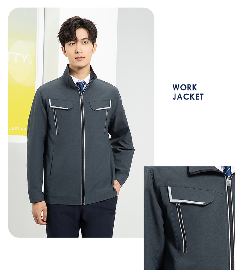YJ-SK006 高端工作服套裝定制秋冬季工服電力工廠廠服工裝耐磨勞保工程服(圖25)
