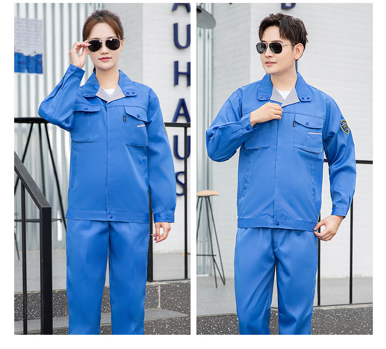 TZS13-15 恒漉防酸堿防靜電工作服套裝定制化工廠車間耐腐蝕硫酸定制勞保服(圖10)
