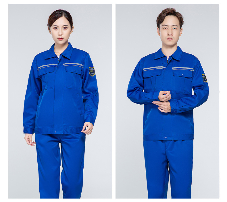 TZS13-16 恒漉防酸堿防靜電工作服套裝定制男反光電子化工廠耐腐蝕勞保服(圖13)